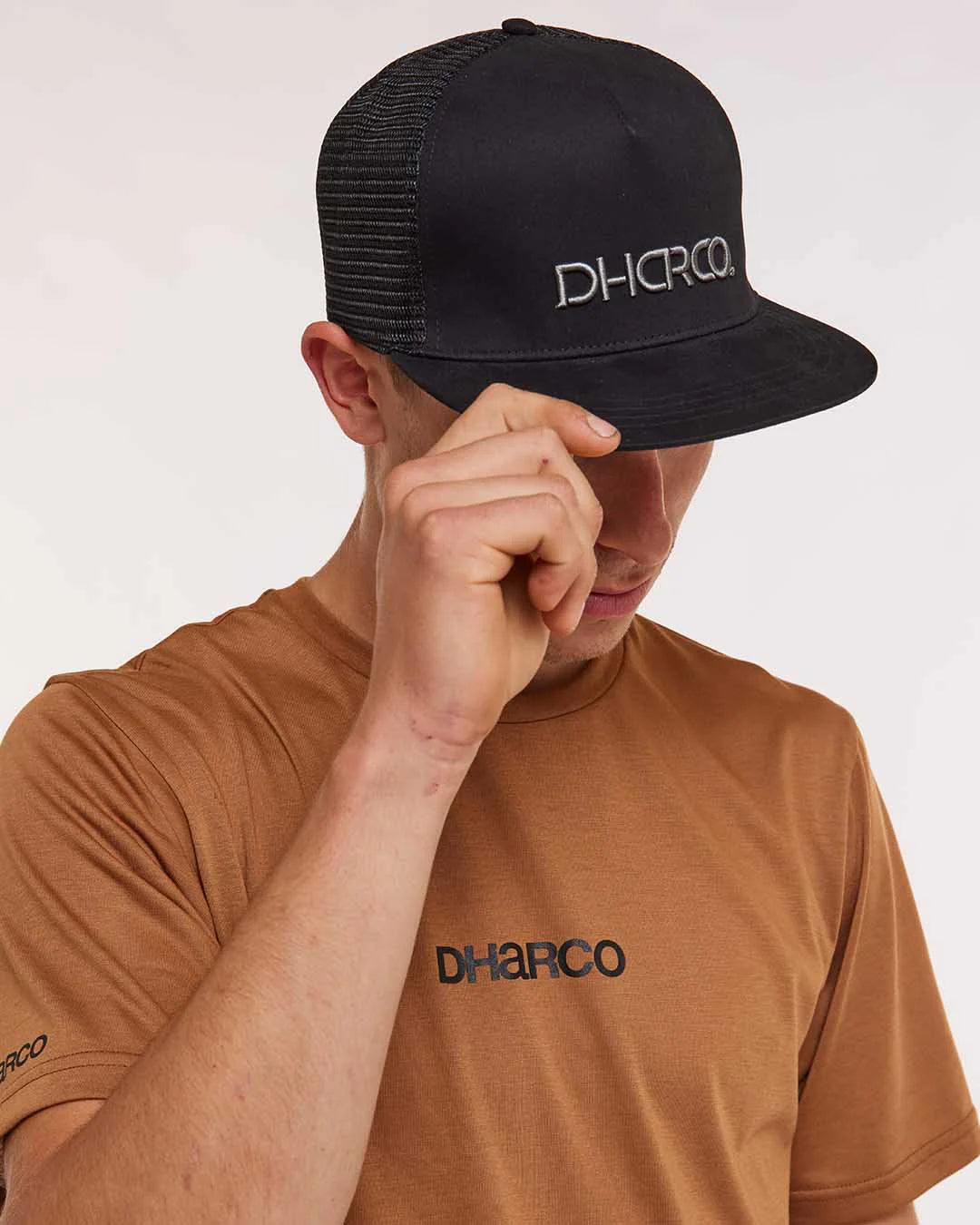 Flat Brim Trucker / Black / DHARCO