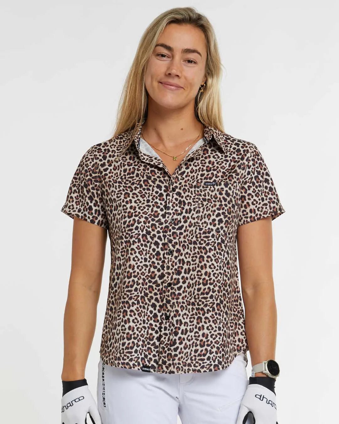 Mujer Tech Party Shirt / Leopard / DHARCO