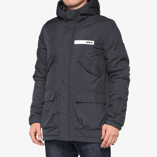 Chamarra / TYRO Hooded Zip Charcoal / 100Percent